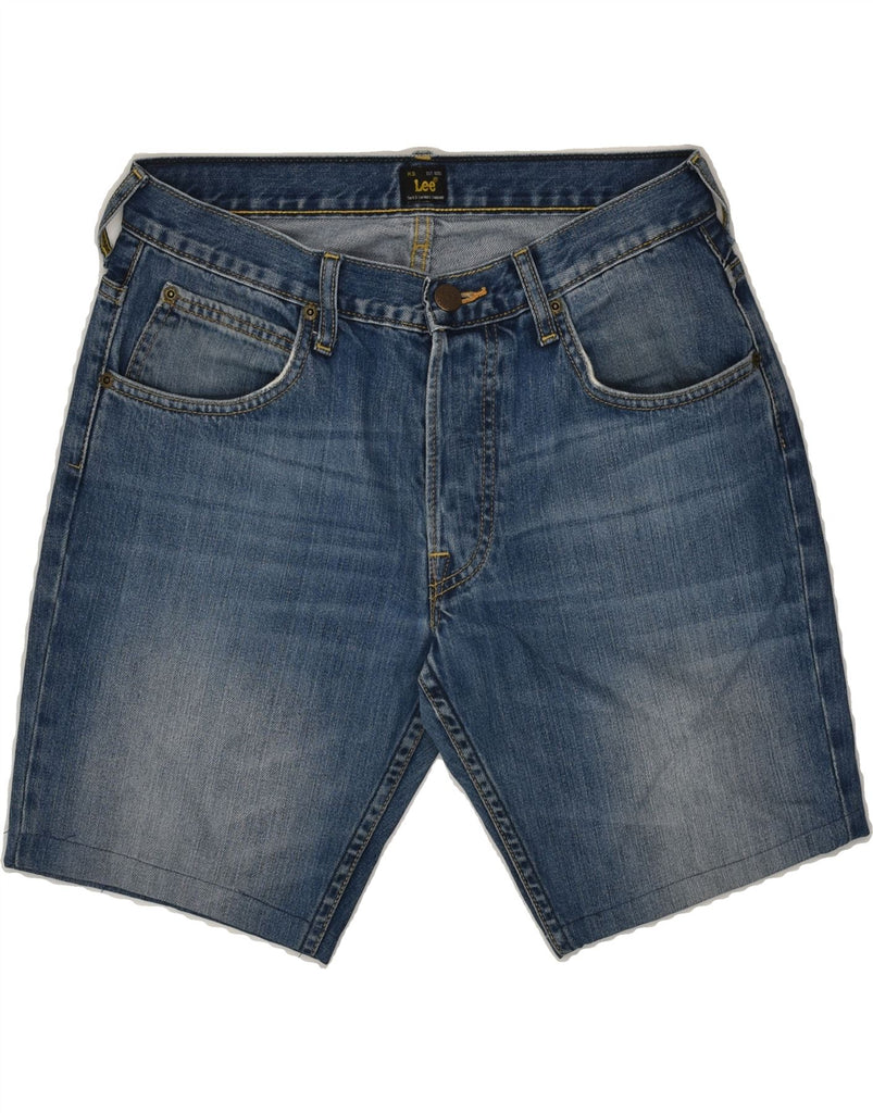 LEE Mens Denim Shorts W31 Medium Blue Cotton | Vintage Lee | Thrift | Second-Hand Lee | Used Clothing | Messina Hembry 