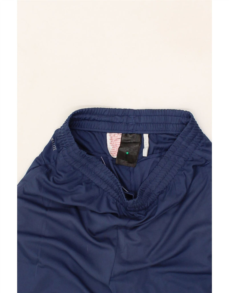 ADIDAS Boys Climalite Graphic Sport Shorts 10-11 Years Navy Blue Vintage Adidas and Second-Hand Adidas from Messina Hembry 