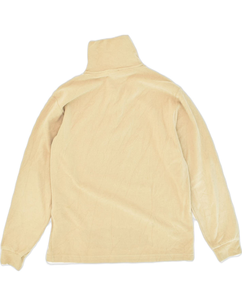 INVICTA Mens Zip Neck Fleece Jumper Small Beige Polyester | Vintage Invicta | Thrift | Second-Hand Invicta | Used Clothing | Messina Hembry 