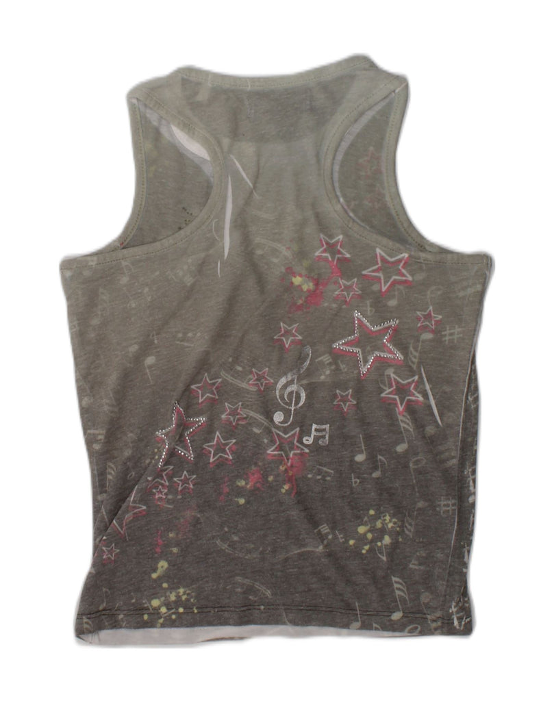 GUESS Girls Graphic Vest Top 7-8 Years Grey Cotton | Vintage Guess | Thrift | Second-Hand Guess | Used Clothing | Messina Hembry 