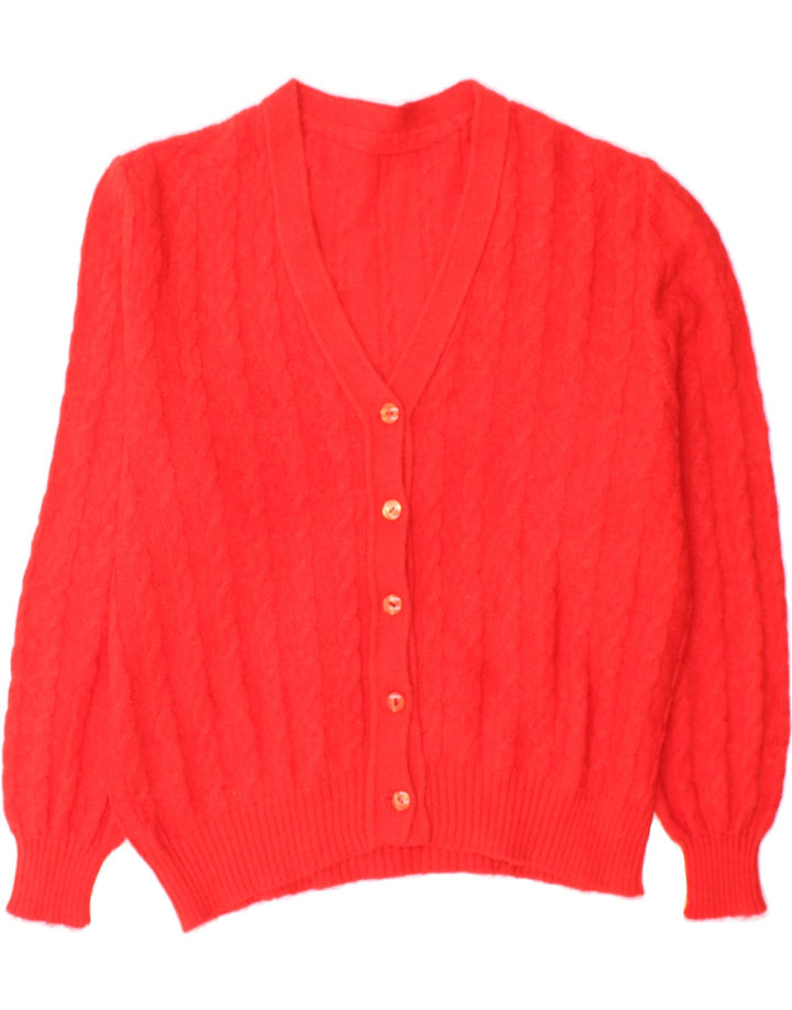 VINTAGE Womens Cardigan Sweater UK 18 XL Red Vintage Vintage and Second-Hand Vintage from Messina Hembry 