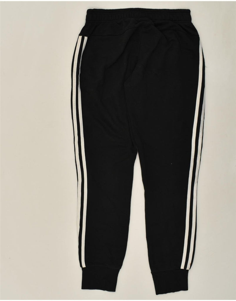 ADIDAS Womens Tracksuit Trousers Joggers UK 8/10 Small Black Cotton | Vintage Adidas | Thrift | Second-Hand Adidas | Used Clothing | Messina Hembry 