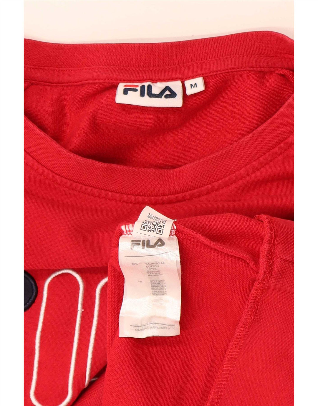 Fila Mens Graphic Sweatshirt Jumper Medium Red Cotton