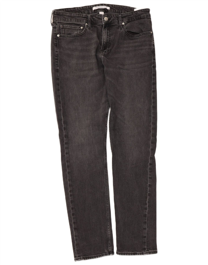 Calvin Klein Jeans Mens Slim Jeans W33 L32 Grey Cotton