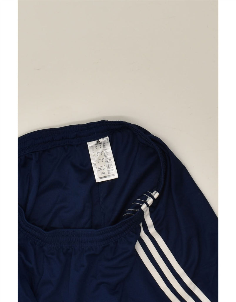 ADIDAS Mens Sport Shorts XL Navy Blue Polyester | Vintage Adidas | Thrift | Second-Hand Adidas | Used Clothing | Messina Hembry 