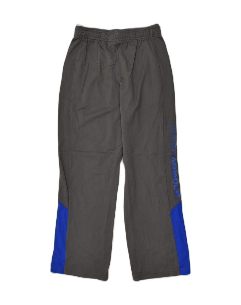 UNDER ARMOUR Boys Tracksuit Trousers 8-9 Years Medium Grey Polyester | Vintage Under Armour | Thrift | Second-Hand Under Armour | Used Clothing | Messina Hembry 