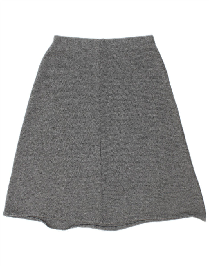 Zara Womens A-Line Skirt Small W28 Grey Polyester