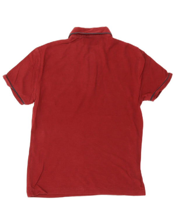 Penguin Mens Heritage Slim Fit Polo Shirt Small Burgundy Cotton