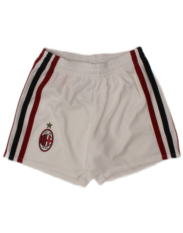 ADIDAS Boys AC Milan Sport Shorts 3-4 Years  White Polyester