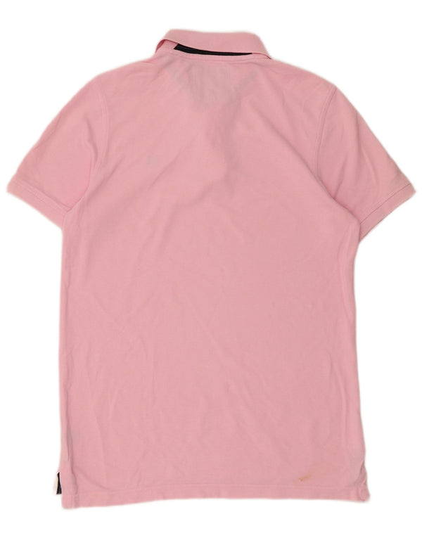 Crew Clothing Mens Polo Shirt Small Pink Cotton
