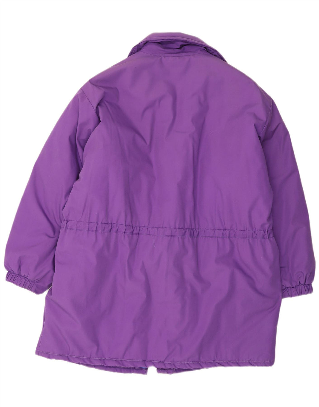 Vintage Womens Padded Coat UK 18 XL Purple Polyester