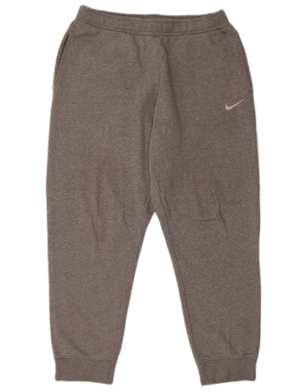 Nike Mens Tracksuit Trousers Joggers Large  Grey Colourblock Cotton