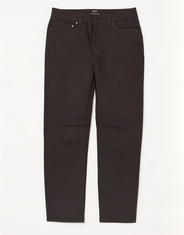 Marks & Spencer Womens Straight Jeans W30 L29 Grey Cotton