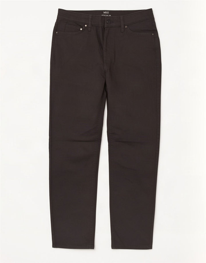 Marks & Spencer Womens Straight Jeans W30 L29 Grey Cotton