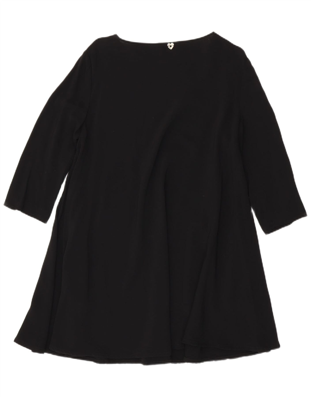 SIMONA BARBIERI Womens Twinset 3/4 Sleeve A-Line Dress IT 42 Medium Black