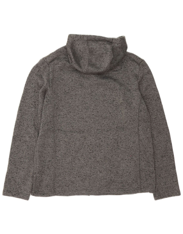 Mountain Warehouse Mens Zip Hoodie Sweater XL Grey Flecked Polyester