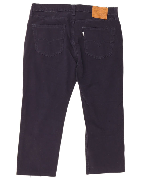 Levi's Mens 511 Straight Casual Trousers W34 L23 Navy Blue Cotton