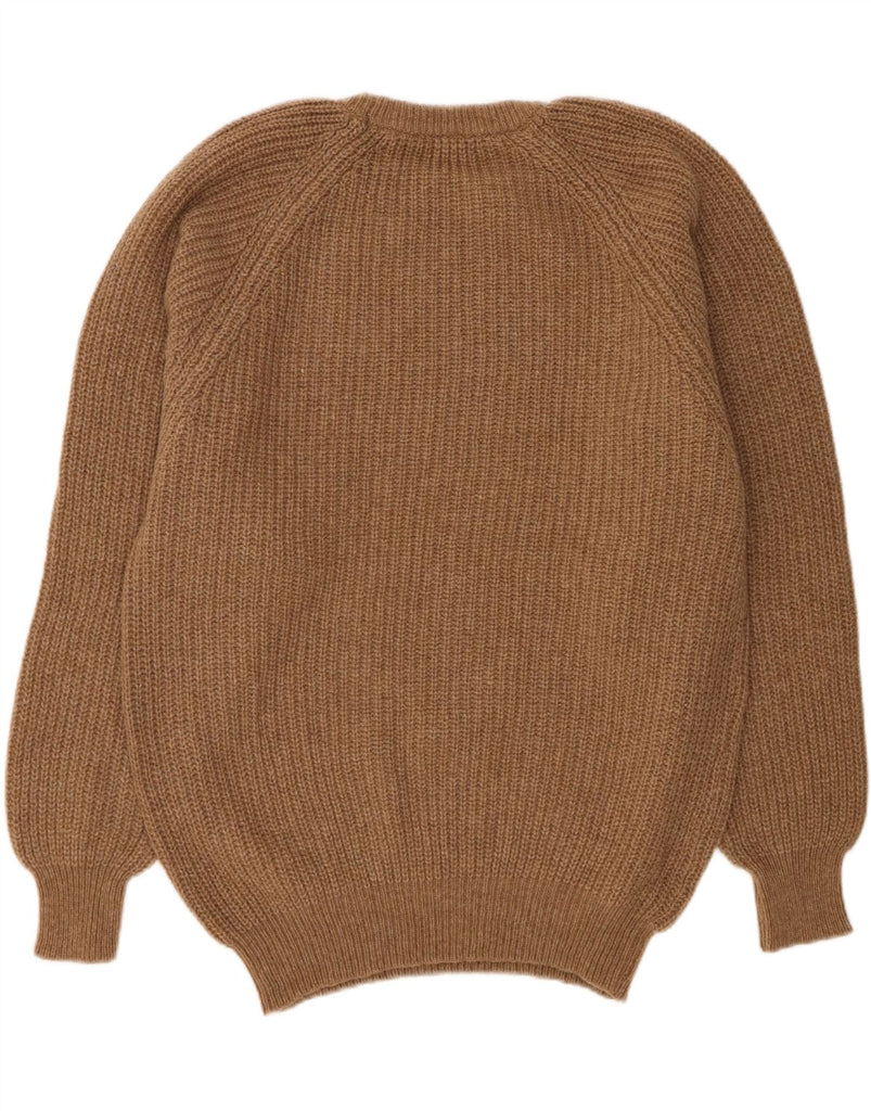 VINTAGE Mens Crew Neck Jumper Sweater Large Brown Vintage Vintage and Second-Hand Vintage from Messina Hembry 