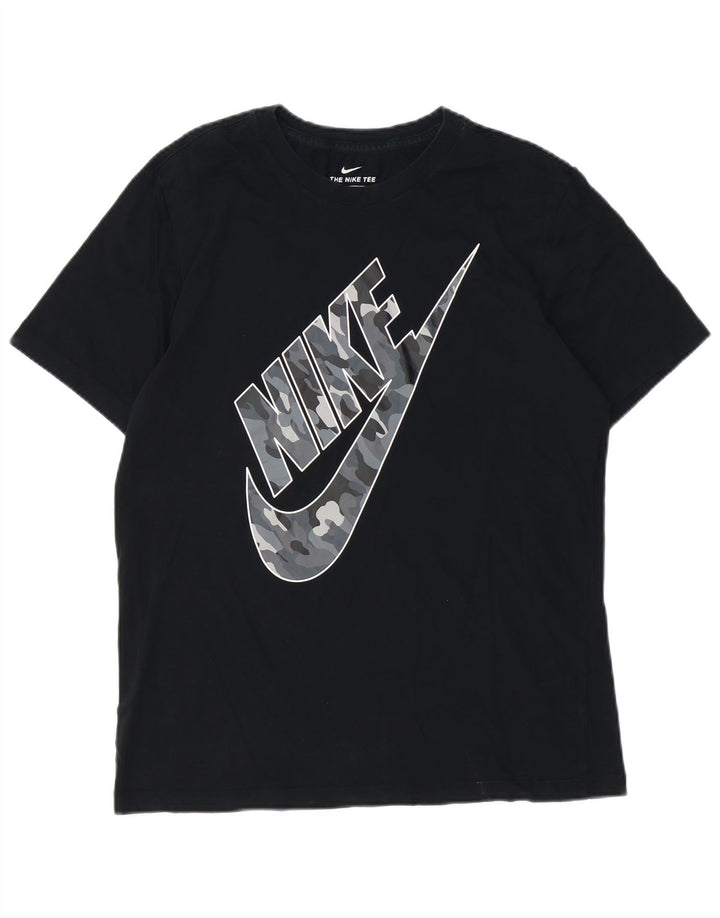 Nike Mens Graphic T-Shirt Top Medium Black