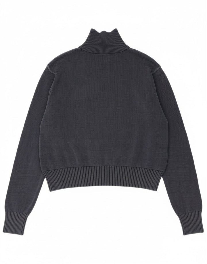 NORTH SAILS Womens Zip Neck Jumper Sweater UK 16 Large Navy Blue