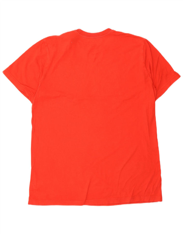 NIKE Mens Graphic T-Shirt Top Large Red Cotton