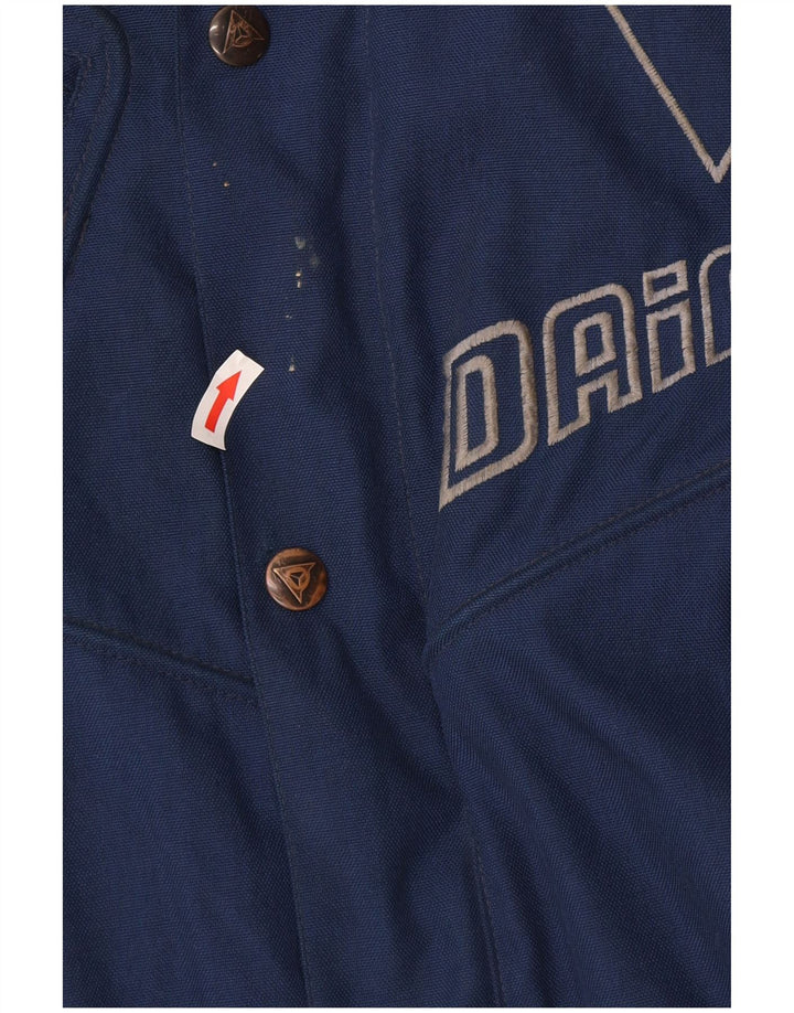 Dainese Mens Graphic Racer Jacket Size 54 Large Navy Blue Colourblock