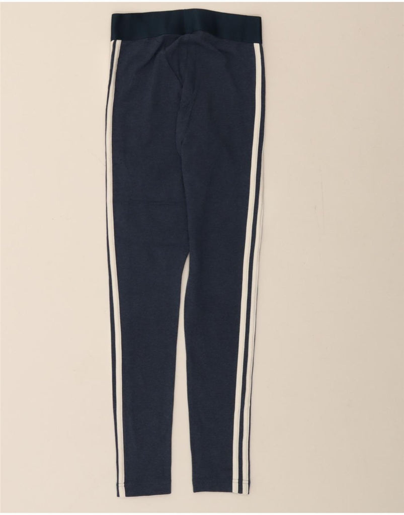 ADIDAS Womens Leggings UK 4/6 XS  Navy Blue Cotton Vintage Adidas and Second-Hand Adidas from Messina Hembry 