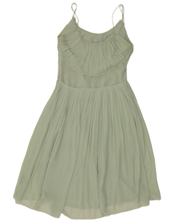 Reiss Womens Slip Dress UK 10 Small  Green Polyester