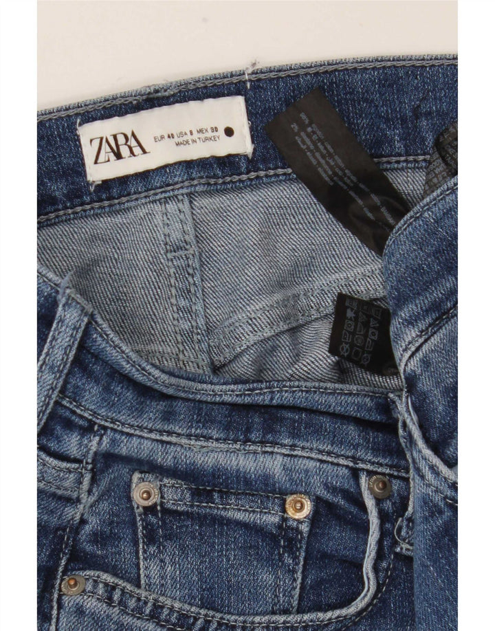 Zara Womens Straight Jeans EU 40 Medium W30 L27 Blue Cotton