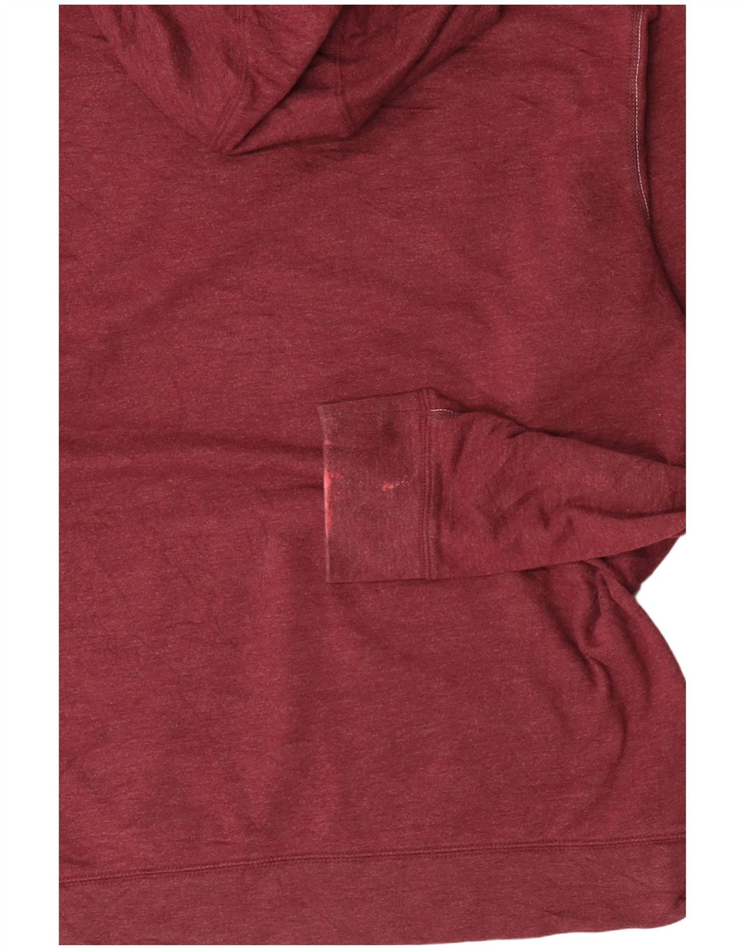EDDIE BAUER Mens Hoodie Jumper Medium Burgundy Cotton
