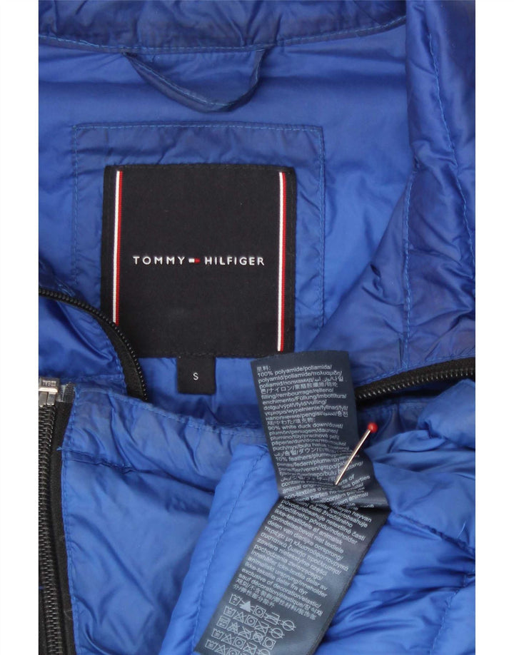 Tommy Hilfiger Mens Padded Jacket UK 36 Small Blue Polyamide