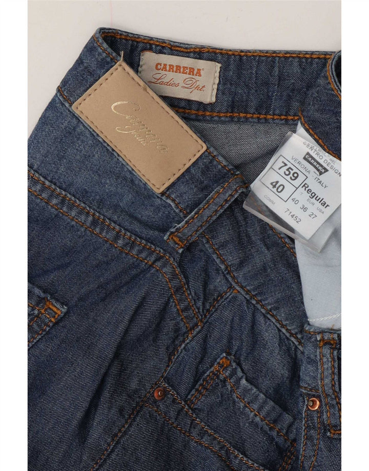 Carrera Womens Denim Shorts W27 Small Blue Cotton