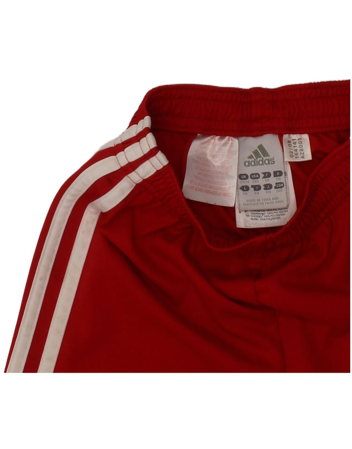 ADIDAS Boys Liverpool Sport Shorts 5-6 Years  Red Polyester