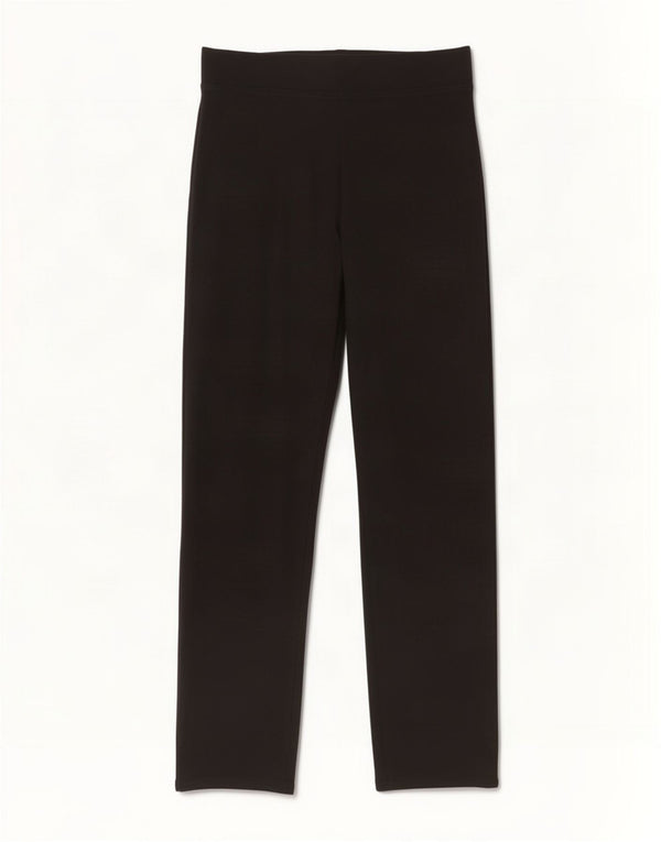 Marks & Spencer Womens Straight Casual Trousers UK 10 Small W28 L29 Black
