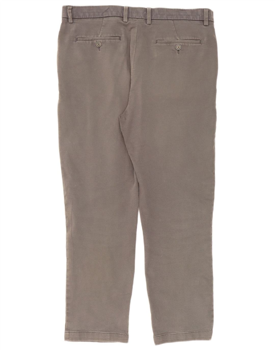 Marks & Spencer Mens Slim Chino Trousers W36 L31 Grey Cotton