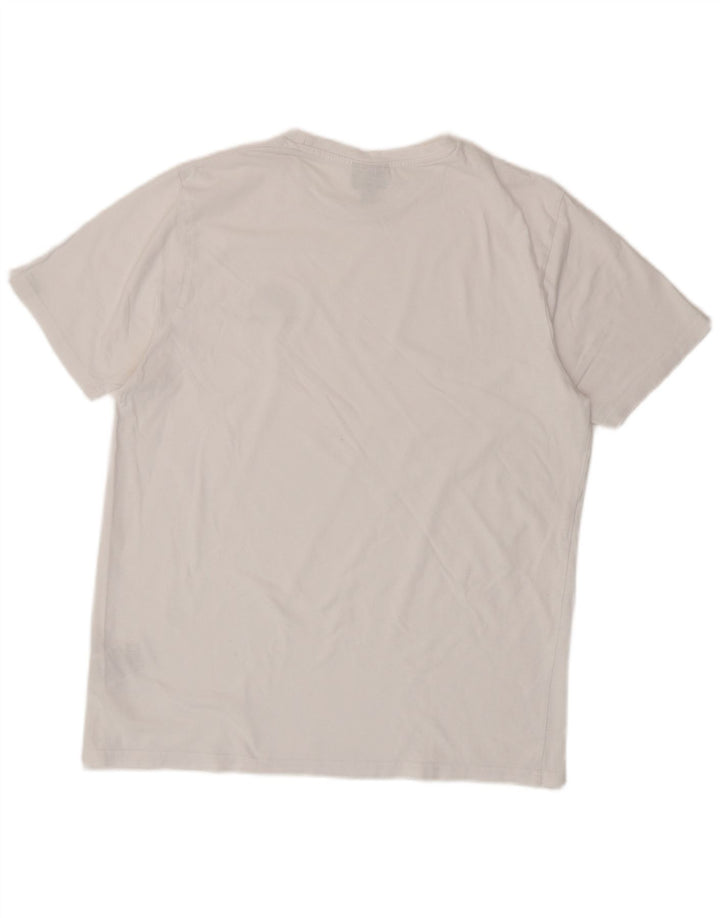 Ellesse Mens T-Shirt Top Large White Cotton
