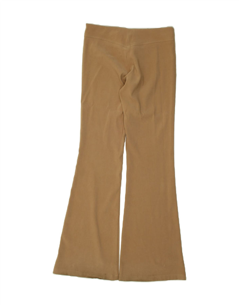 PIMKIE Womens Flare Casual Trousers IT 44 Medium W30 L34 Beige Polyester | Vintage Pimkie | Thrift | Second-Hand Pimkie | Used Clothing | Messina Hembry 