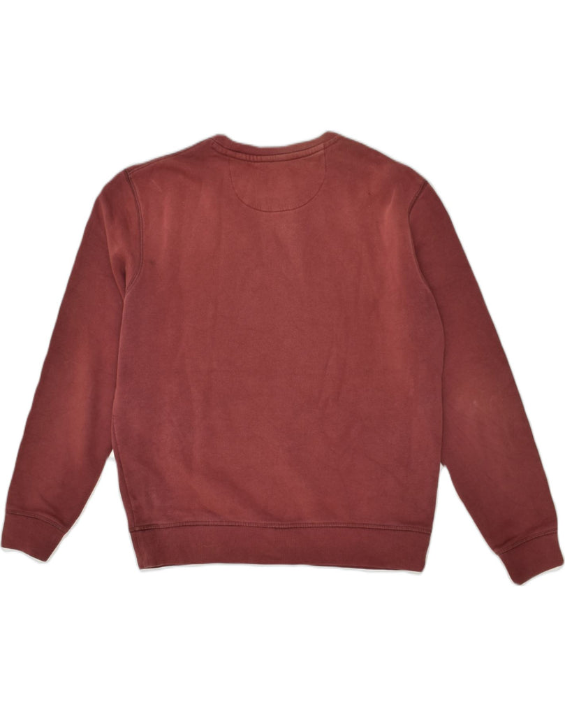 JACK WILLS Mens Graphic Sweatshirt Jumper Large Burgundy Cotton | Vintage Jack Wills | Thrift | Second-Hand Jack Wills | Used Clothing | Messina Hembry 