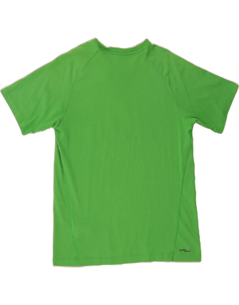 ADIDAS Mens Clima 365 Graphic T-Shirt Top Medium Green Cotton Vintage Adidas and Second-Hand Adidas from Messina Hembry 