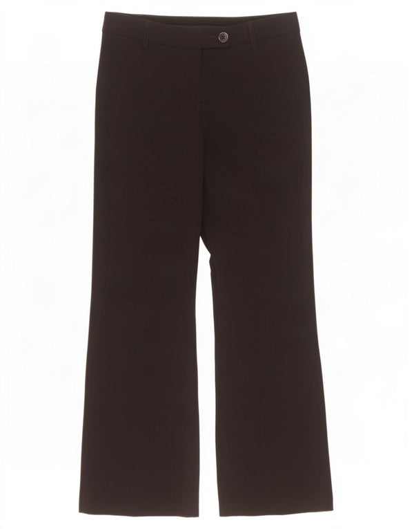 Marks & Spencer Womens Bootcut Suit Trousers UK 12 Medium W32 L30 Black
