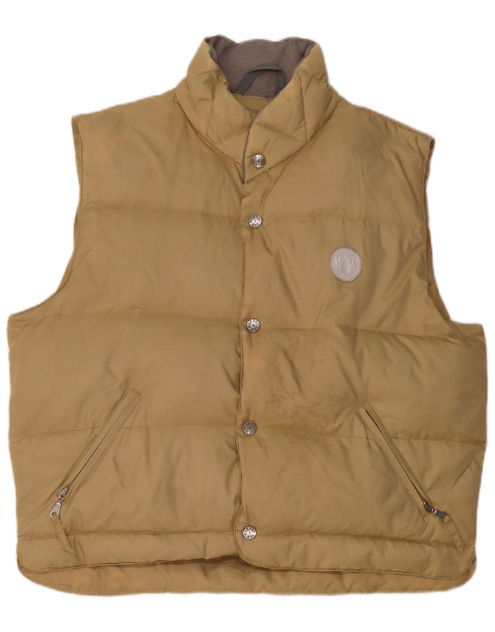 Murphy & Nye Mens Padded Gilet UK 40 Large Beige Polyamide