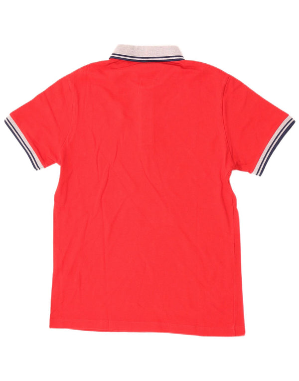 Fred Perry Mens Rugby Polo Shirt Medium Red Cotton