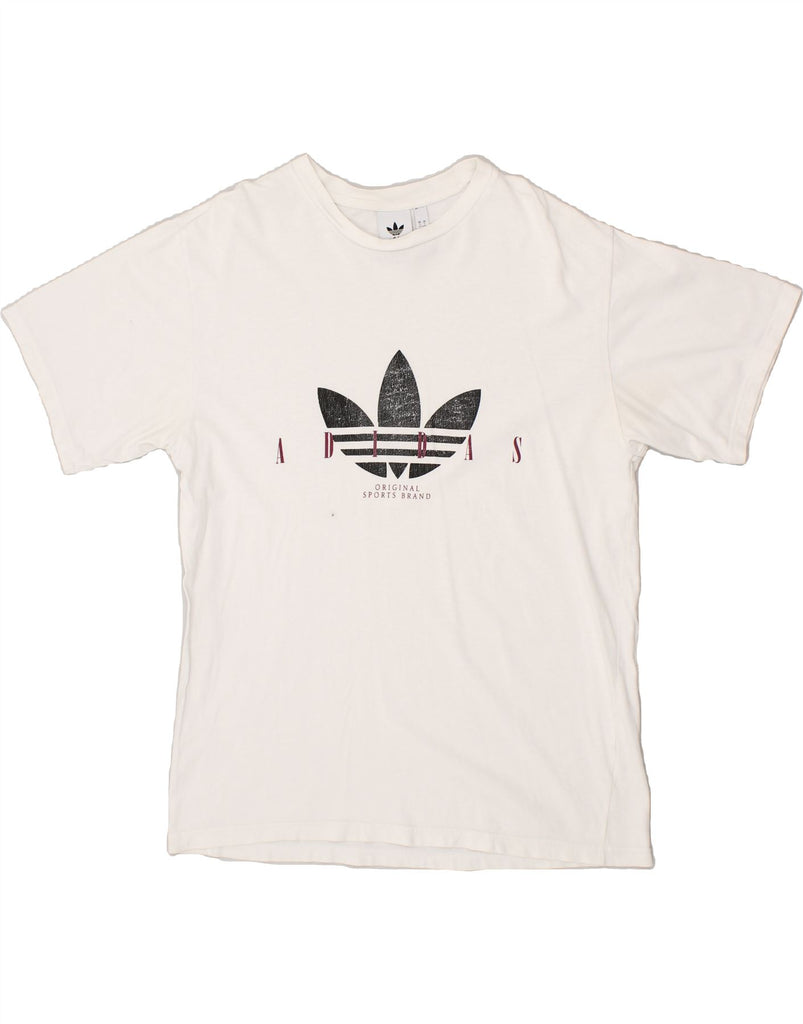 ADIDAS Mens Graphic T-Shirt Top Large White | Vintage Adidas | Thrift | Second-Hand Adidas | Used Clothing | Messina Hembry 