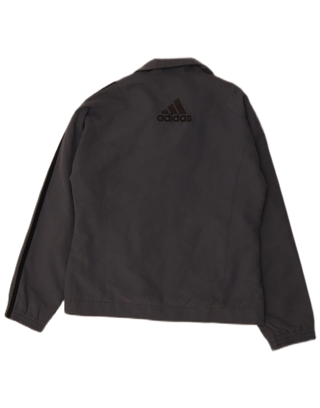 Adidas Boys Tracksuit Top Jacket 11-12 Years  Grey Polyester