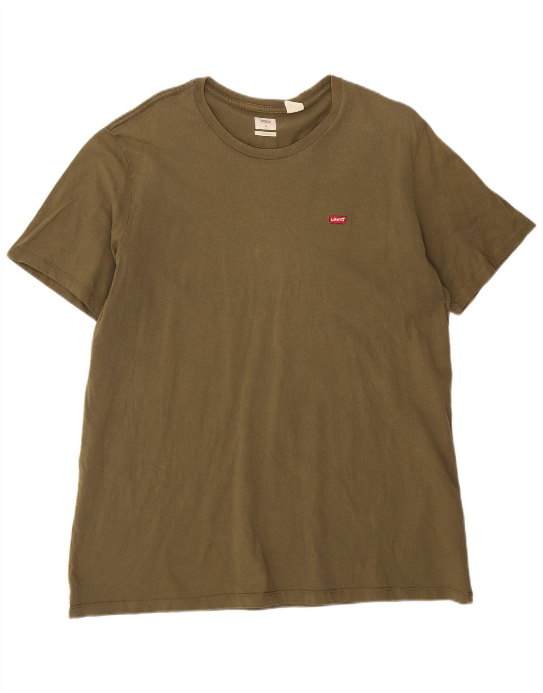 Levi's Mens Standard T-Shirt Top XL Khaki Cotton