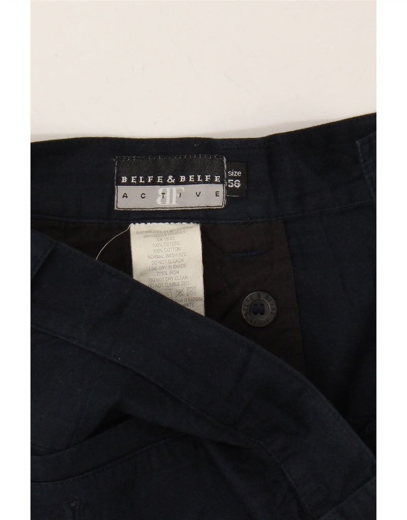 BELFE & BELFE Mens Cargo Shorts W38 XL Navy Blue Cotton Vintage Belfe & Belfe and Second-Hand Belfe & Belfe from Messina Hembry 
