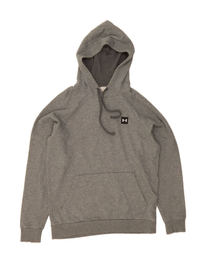 UNDER ARMOUR Mens Hoodie Jumper Small Grey Cotton Vintage Under Armour and Second-Hand Under Armour from Messina Hembry 