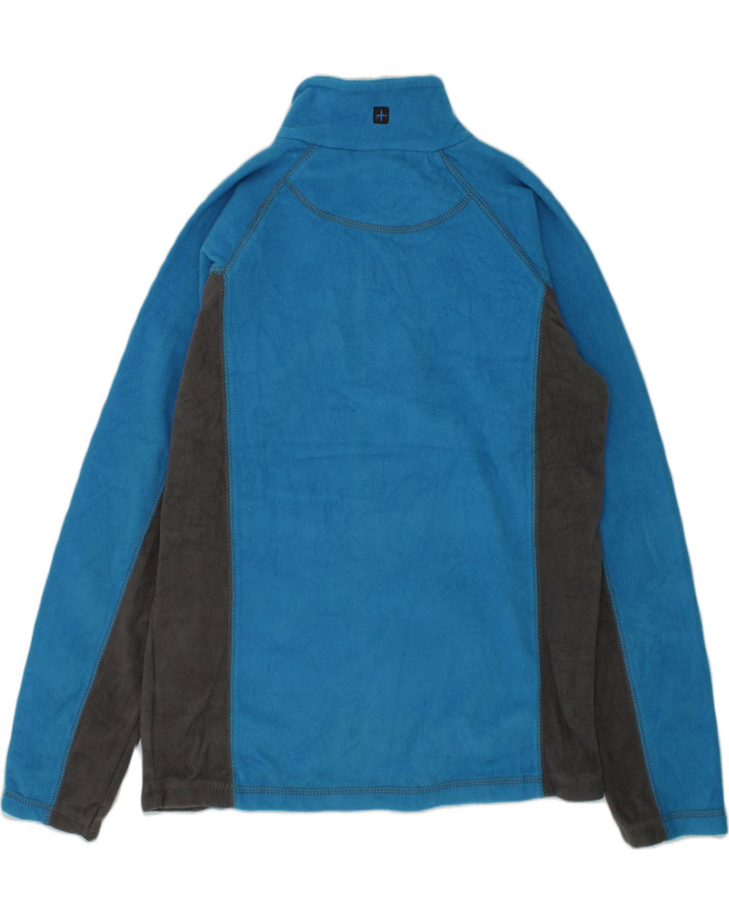 MOUNTAIN WAREHOUSE Boys Zip Neck Fleece Jumper 11-12 Years Blue Polyester | Vintage Mountain Warehouse | Thrift | Second-Hand Mountain Warehouse | Used Clothing | Messina Hembry 