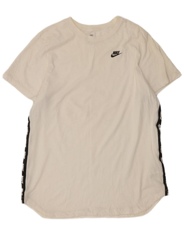 Nike Mens Graphic T-Shirt Top XL White Colourblock Cotton
