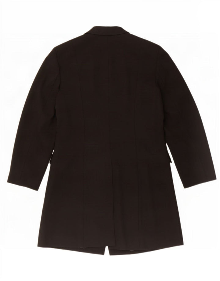 Dkny Womens Overcoat US 14 XL Black Wool